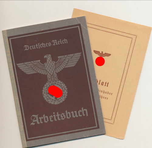 Arbeitsbuch Deutsches Reich Bereich Iserlohn 3. Reich