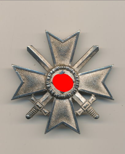 KVK Kriegsverdienstkreuz 1. Klasse mit Schwertern Hersteller "1" Deschler München