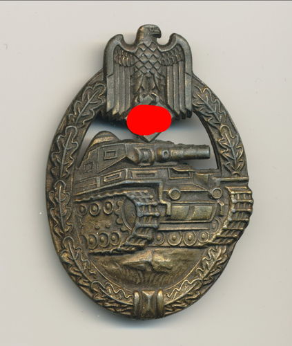 Panzerkampfabzeichen in Bronze Hersteller Wiedmann