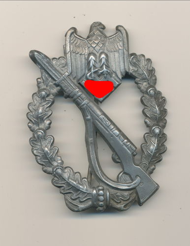 Infanterie Sturmabzeichen in Silber Hohlprägung deutsche Wehrmacht