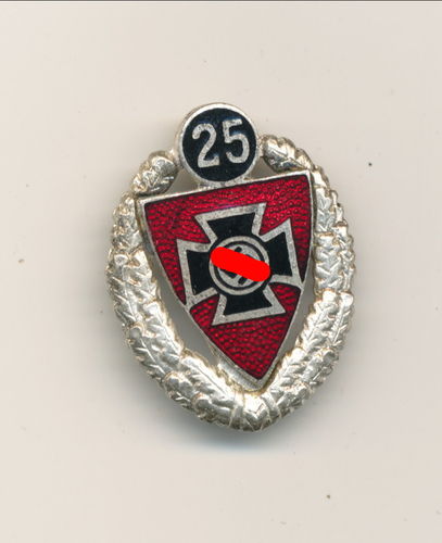 Reichskriegerbund 3. Reich Ehren Nadel für 25 Jahre Mitgliedsschaft