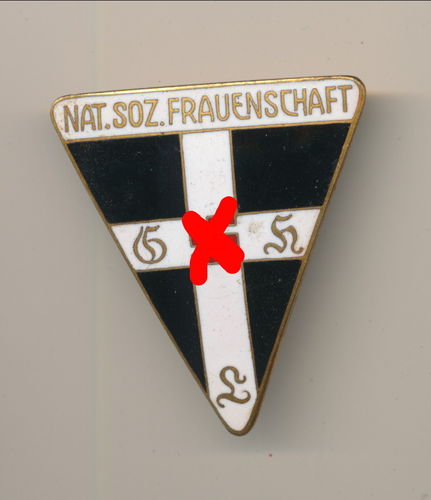 NS Frauenschafts Abzeichen - grosse Ausführung Hersteller RZM M1/92