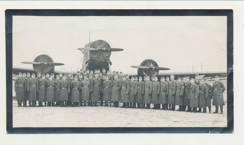 Luftwaffe Gruppen Aufnahme vor Flugzeug Junkers JU52 Foto WK2