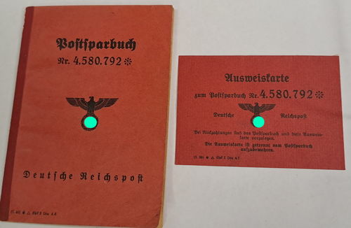 Deutsche Reichspost Postsparbuch mit Karte Käthe Ruhland Waltendorf Landshut um 1941