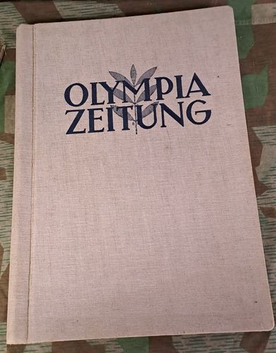Olympiade gebundene ÜBER - Grossformatige Olympia Zeitung 21. Juli - 19. August 1936