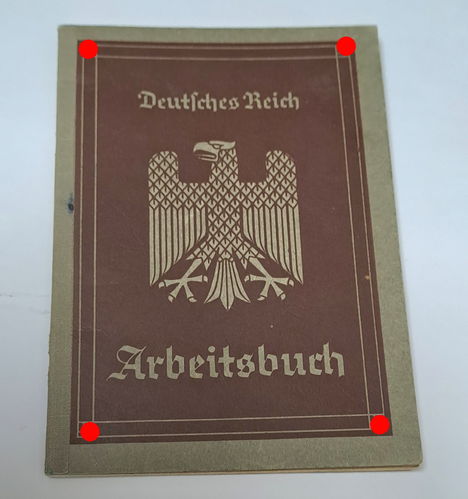 Arbeitsbuch Johann Giel Bereich München 1936 - zum Wehrdienst eingezogen 1942