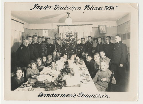 Tag der deutschen Polizei Gendarmerie Traunstein - grosses Original Foto 1934
