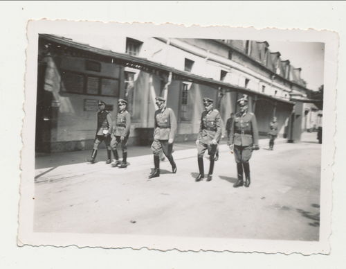 Deutscher Wehrmacht General mit Offizieren - Original Fotos WK2