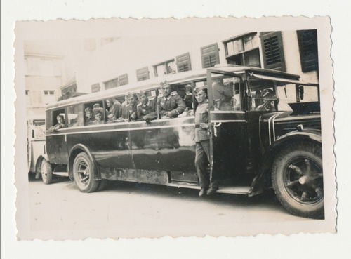 Original Foto Bus Omnibus deutsche Wehrmacht WK2