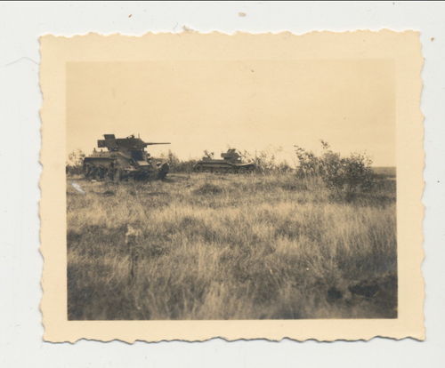 Panzer Stellung - Original Foto WK2