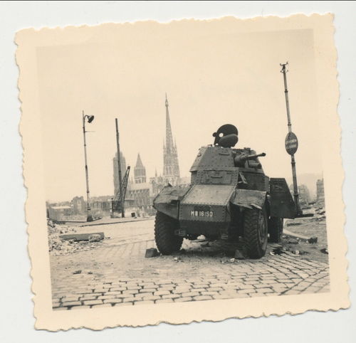 Französischer Panzer tank - Original Foto WK2