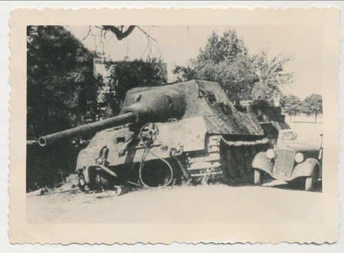 Foto Jagdtiger schwerer deutscher Panzer Jagd - Tiger WK2