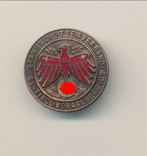 Standschützen - Schiess Abzeichen Tirol 1940 Standschützenverband Vorarlberg