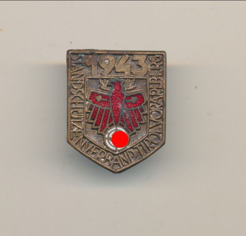 Standschützen - Schiess Abzeichen Tirol 1943 Landesverband Vorarlberg