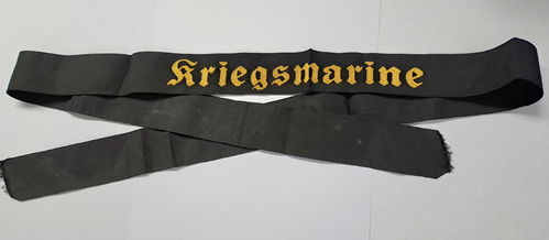Kriegsmarine Mützenband für die Teller Mütze WK2