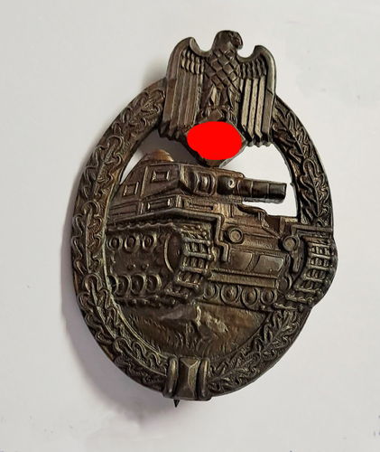 Panzerkampfabzeichen in Bronze Hersteller "RS"