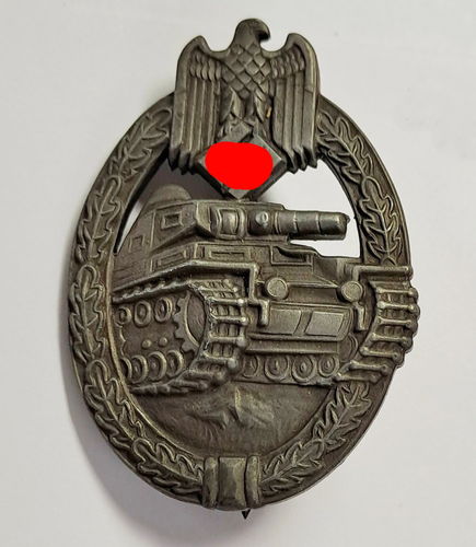 Panzerkampfabzeichen in Bronze Hersteller " Frank & Reif "