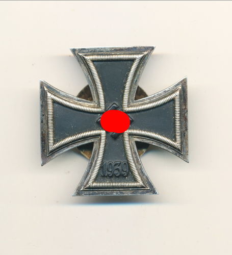 EK1 Eisernes Kreuz 1939 1. Klasse mit 3 Hersteller Punzen L/59 Alois Rettenmaier Schwäbisch Gmünd