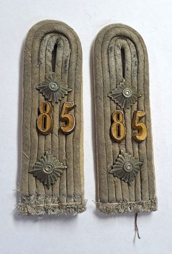 Schulterklappen Wehrmacht Offizier Infanterie Rgt 85 WK2