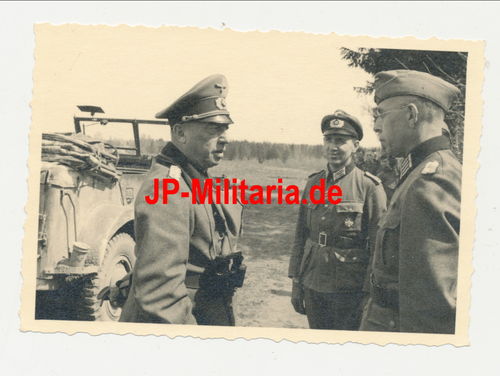 Original Foto General von Küchler im Feld WK2