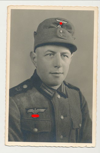 Portrait Foto Gebirgsjäger Wehrmacht mit Bergmütze WK2