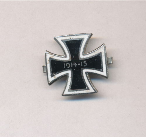 Emailliertes EK Eisernes Kreuz 1914/15 für Spange