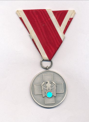 Medaille für deutsche Volkspflege Rotes Kreuz mit Dreiecksband für Österreich