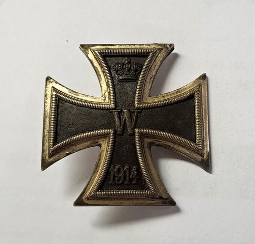 EK1 Eisernes Kreuz 1914 mit besonderer Broschierung Nadelsystem