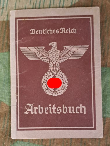 Arbeitsbuch Deutsches Reich Bernmühler Bereich München Stadtverwaltung 3. Reich