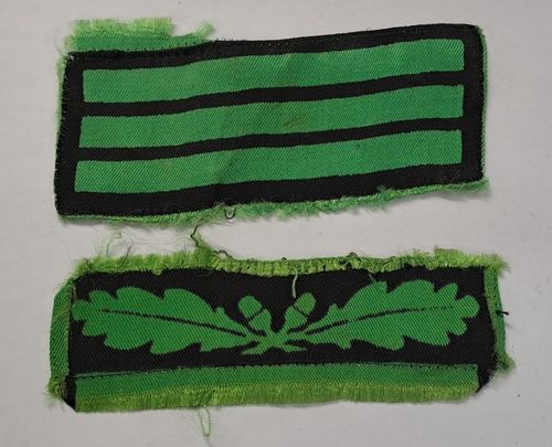 Waffen - SS und WH Rangabzeichen für die Tarnuniform