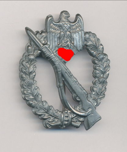 Infanterie Sturmabzeichen in Silber Hersteller RS