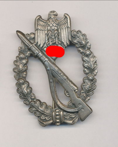 Infanterie Sturmabzeichen in Silber Hersteller FLL
