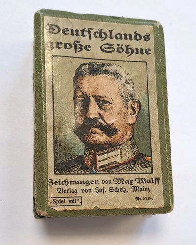 Quartett Karten " Deutschlands grosse Söhne " in Original Schachtel Kaiserreich